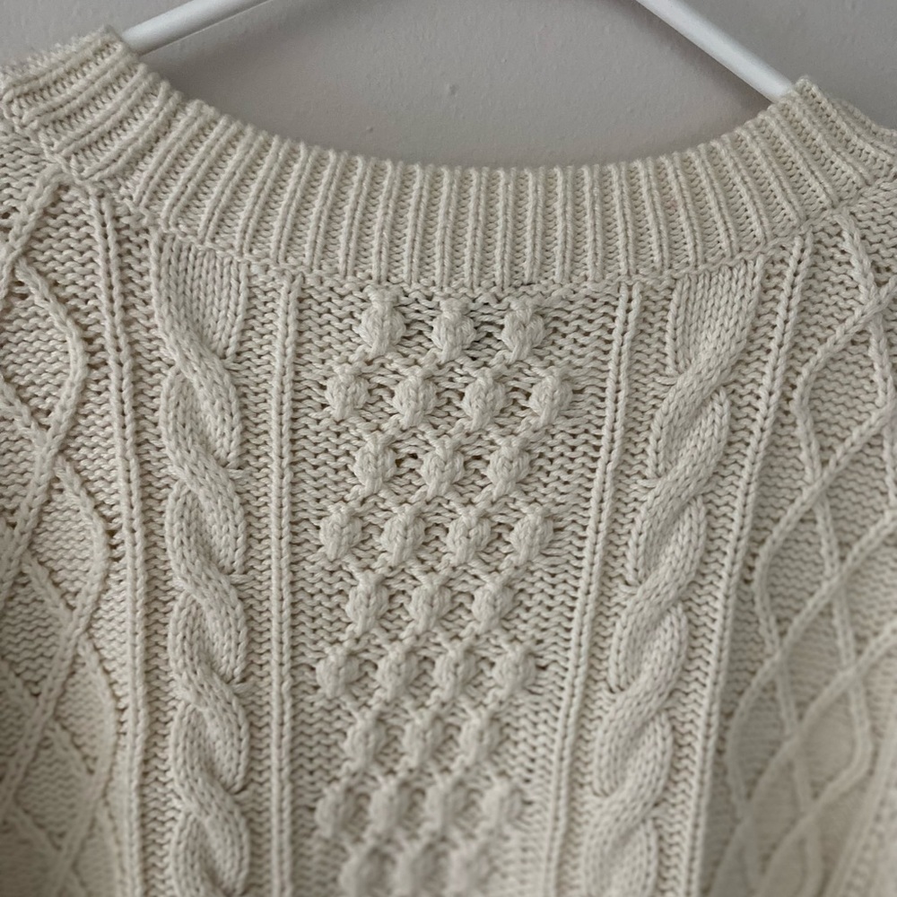 Women's Cream Sweater - Picture 3 of 4